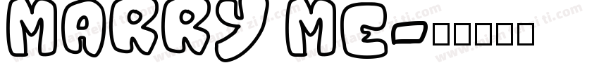 MARRY ME字体转换